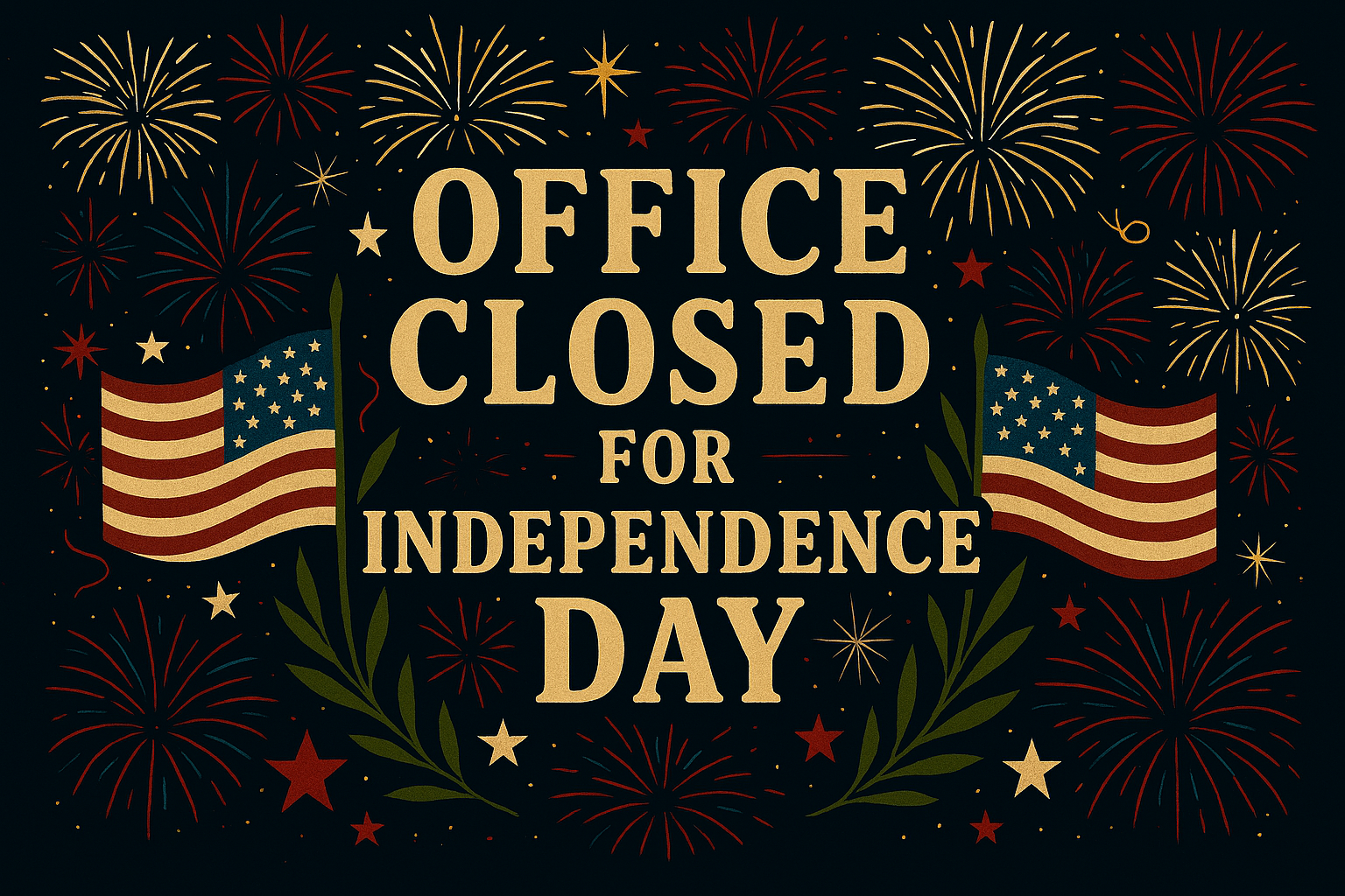 Office Closed for Independence Day Image