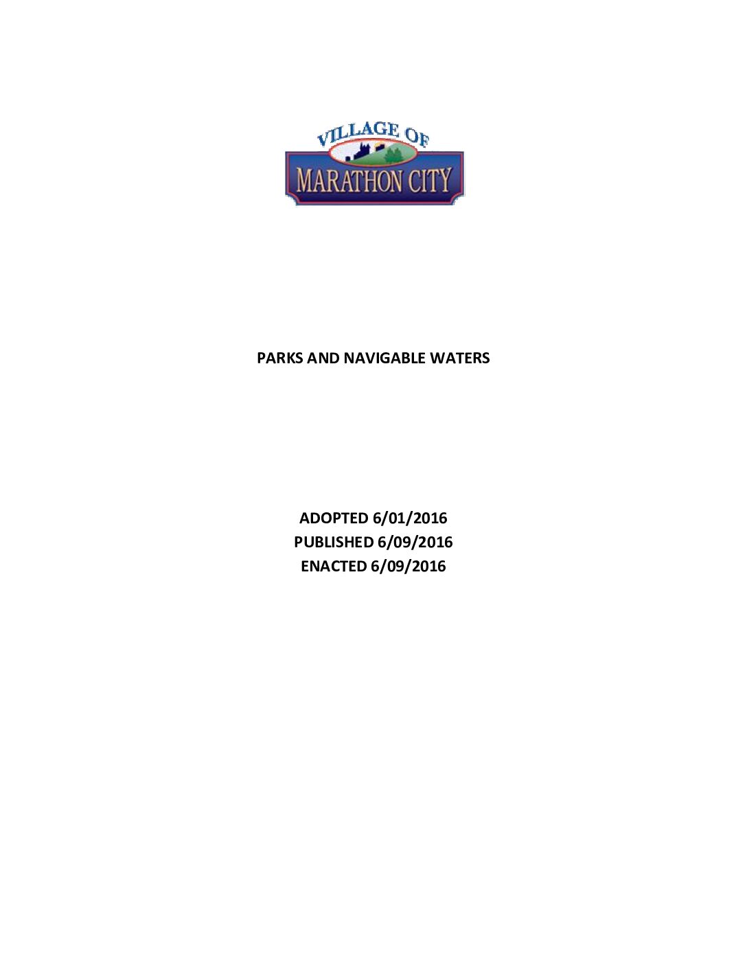 Title 12 – Parks & Navigable Waters
