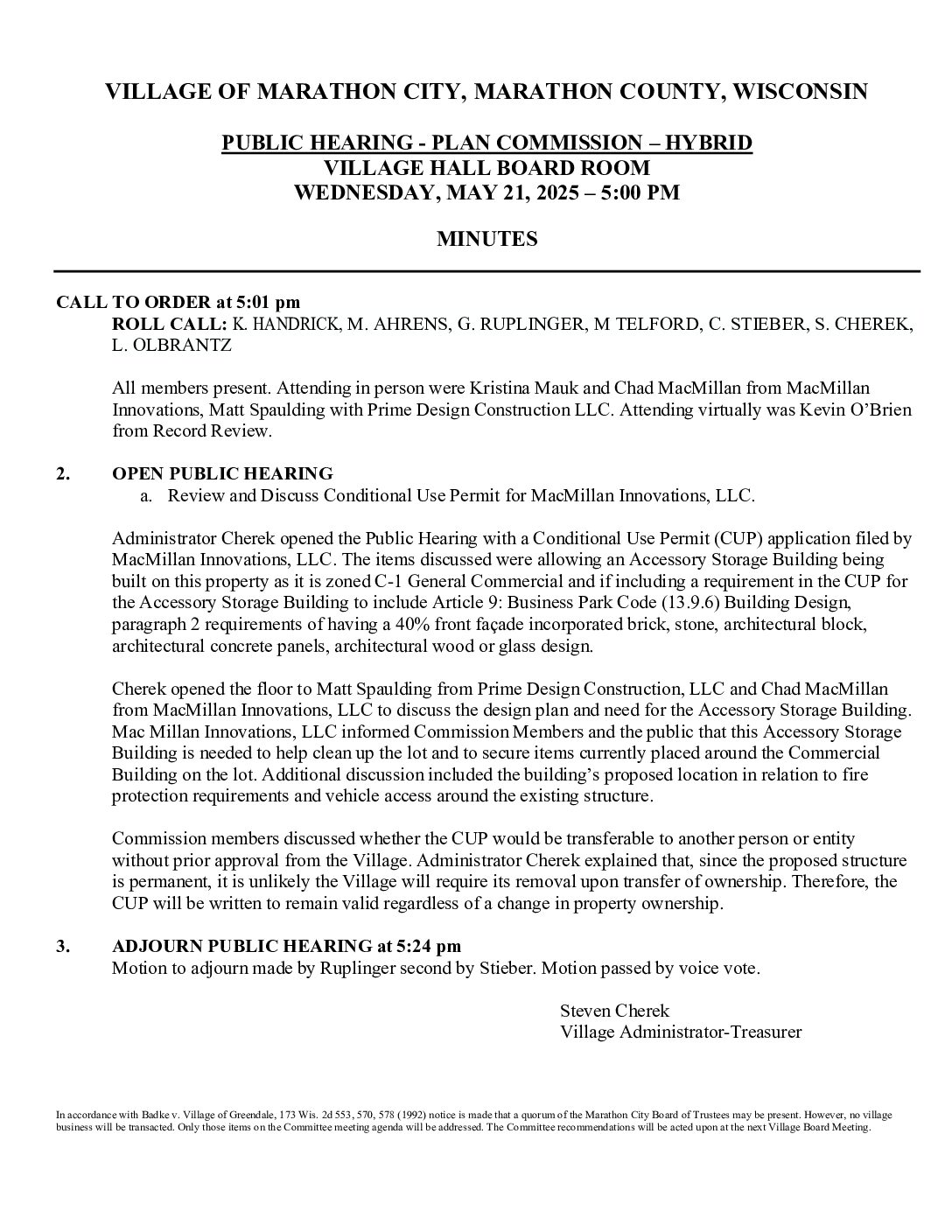 Plan Commission/Public Hearing Packet 07.23.2025