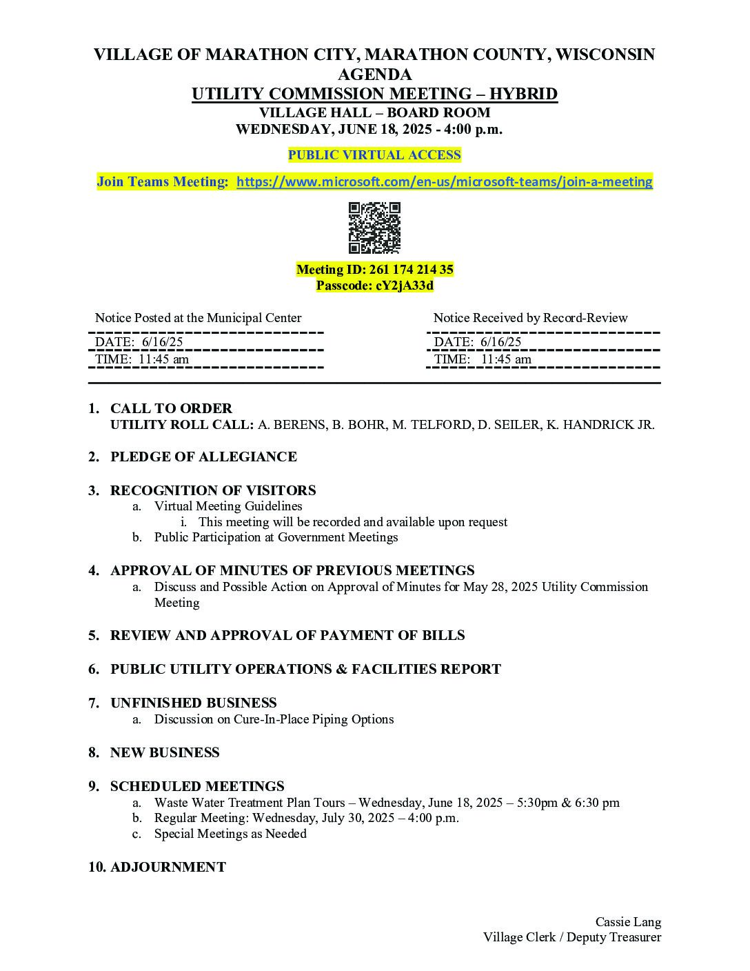 Utility Packet 06.18.2025