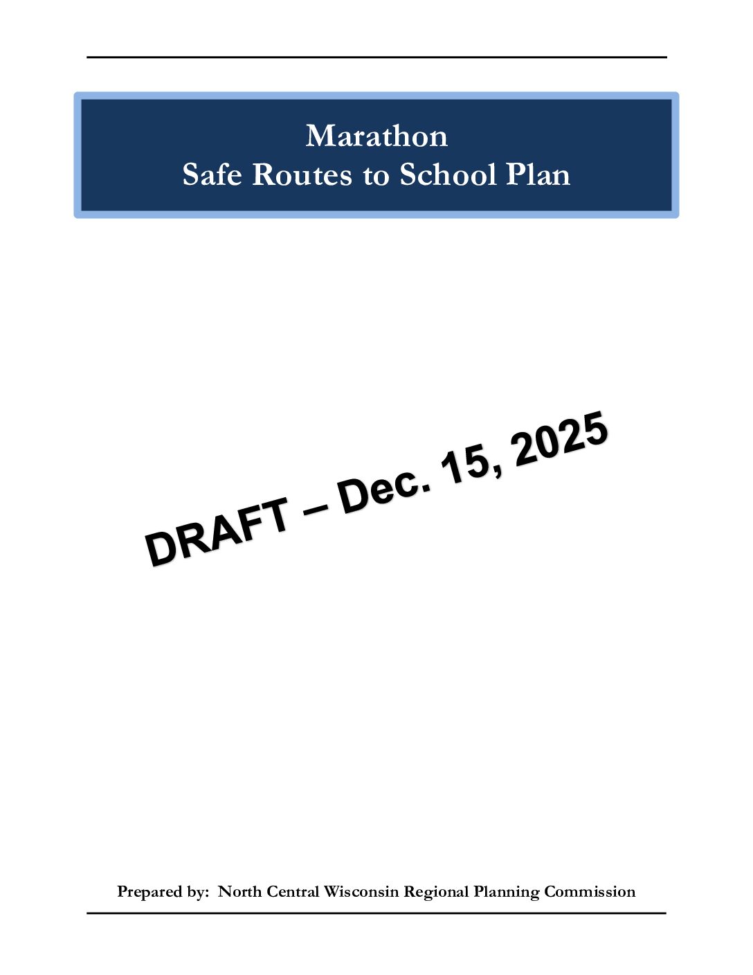 Village Packet 01.07.2026 – Safe Routes To School Draft