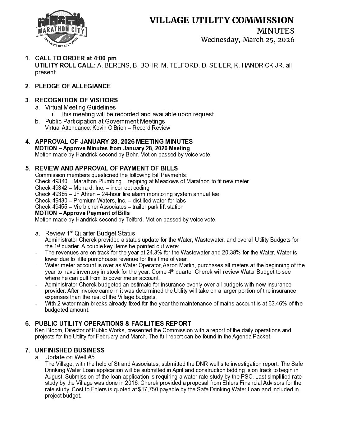 Utility Minutes 03.25.2026