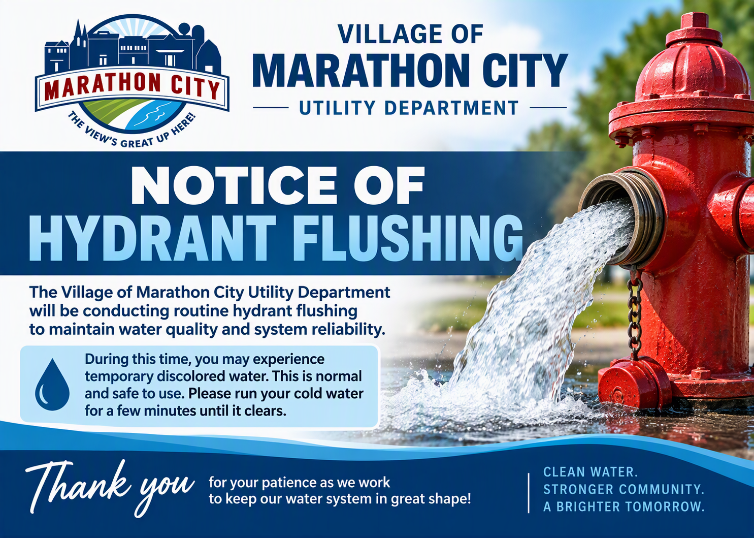 Hydrant Flushing Graphic