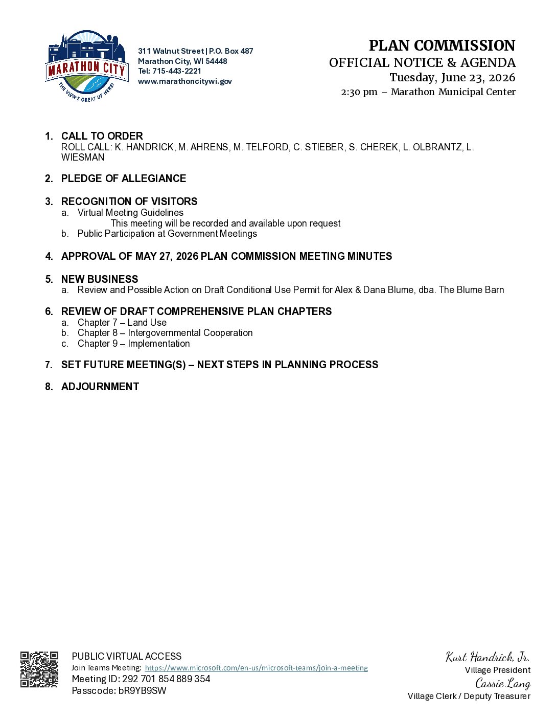 Plan Commission Packet 06.23.2026