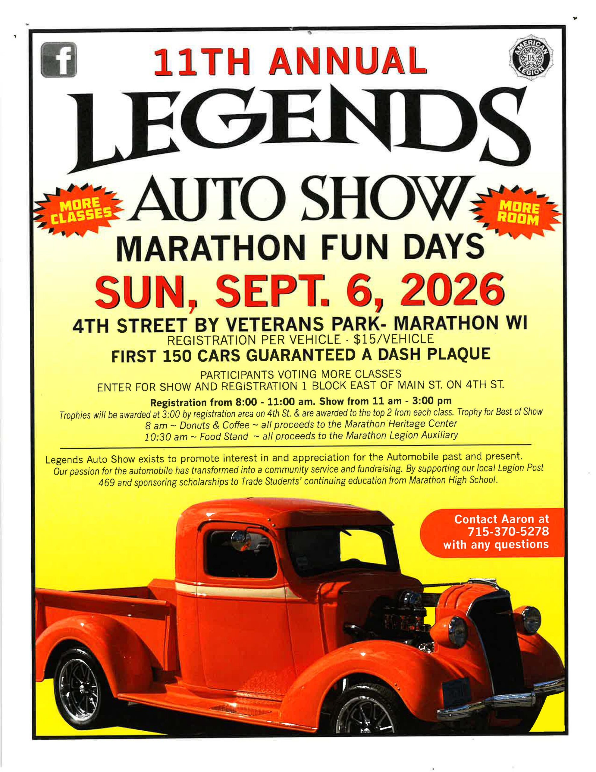 11th Annual Legends Auto Show Flyer 11th Annual Legends Auto Show Flyer