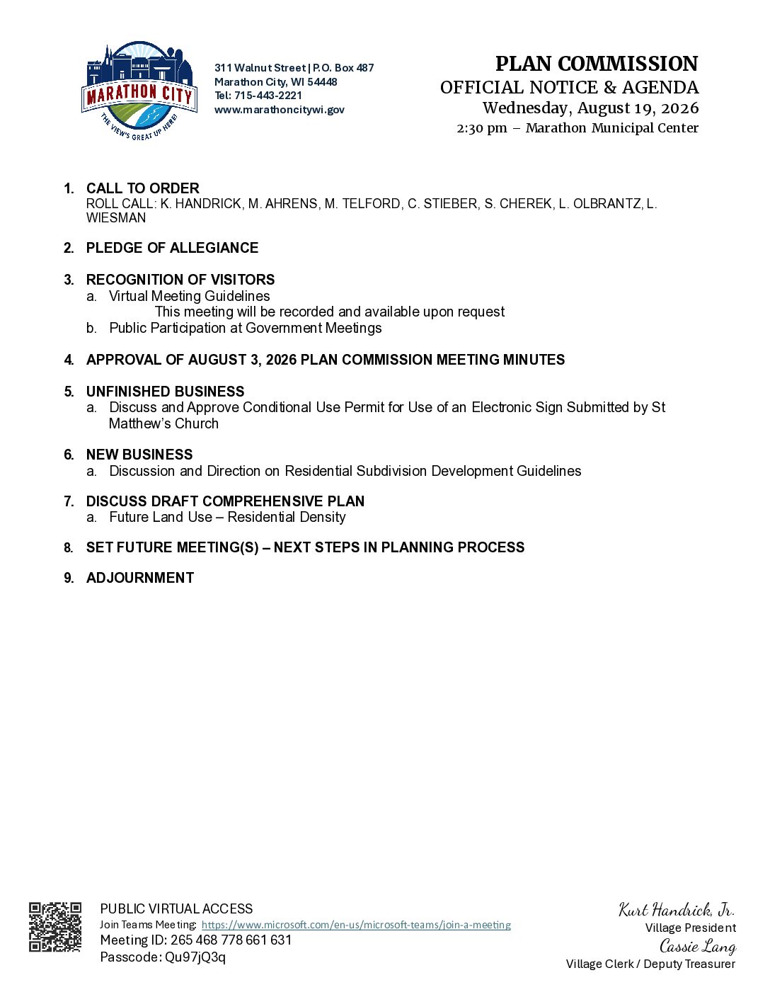 Plan Commission Packet 08.19.2026